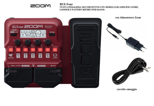 Zoom b1x four - zoom, pedaliera