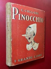 COLLODI - LE AVVENTURE DI PINOCCHIO Salani Grandi (1943) Libro illustrato FAORZI