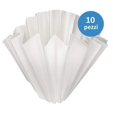 N°10 FILTRI di Carta Diametro 40 cm per DISTILLATI VINO ACETO LIQUORI Piegati