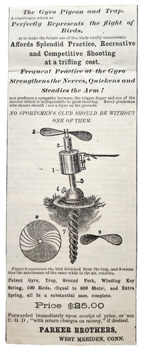 1873 parker bros giroscopio - 1873,