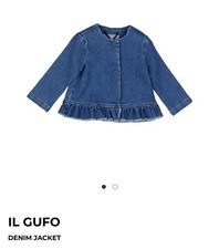 $190 Il Gufo Blue Denim Jacket