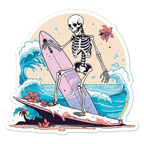 Surfer skull beach - surfer,
