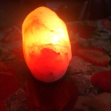 Lampada in Sale Rosa dell' Himalaya 2Kg con Interruttore E14 15 watt 220 volt