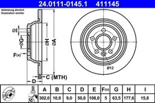 Disco freno FORD FOCUS II 2.5
