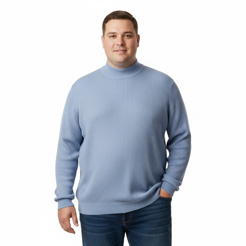Maglione uomo indaco misto