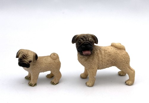 Schleich fawn pug con cucciolo - pug,