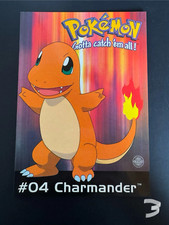 Pokemon Charmander #04 Postcard Vintage 1999 Original Nintendo