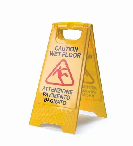 Cartello pavimento bagnato wet - pavimento,