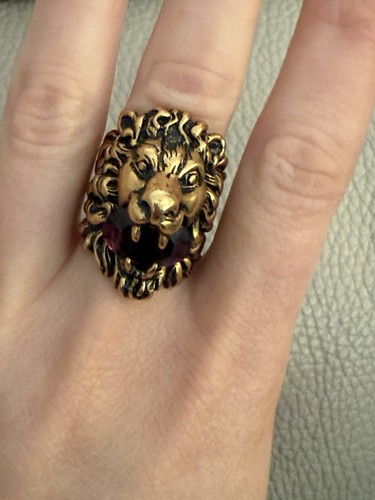 Autentico anello gucci testa - gucci,