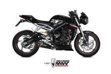 TERMINALE DI SCARICO MIVV DELTA RACE NERO TRIUMPH STREET TRIPLE 765 RS 2021 2022