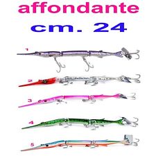 ARTIFICIALE PESCA TRAINA ESCA SPIGOLA DENTICE RICCIOLA SERRA AGUGLIA SNODATA 