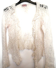 Maglia x Sopra; Bolerino lana traforata bianco- Susy Mix  tg.S.  NIRIMA