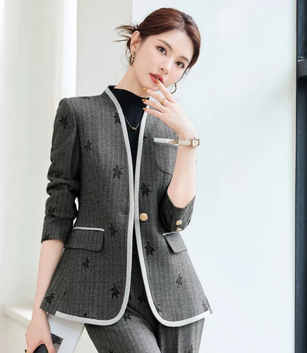 Tailleur grigio scuro - grigio, donna