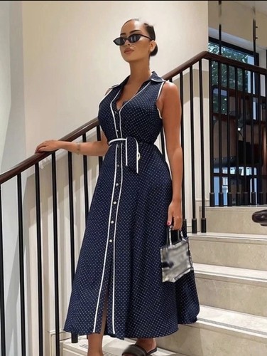 Zara nuovo abito midi donna - nuovo,