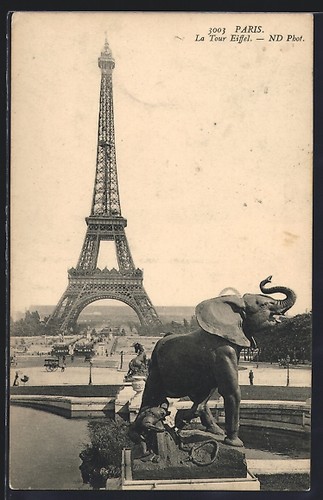 Cartolina parigi tour - cartolina, la