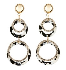 Orecchini Clip On Oro Bianco e