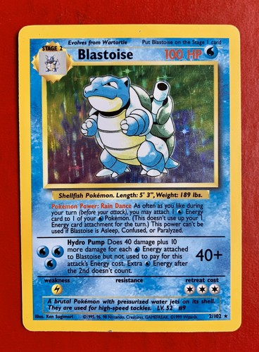 Lotto carte pokemon blastoise - carte,