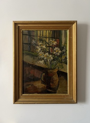 Dipinto olio natura morta - -,