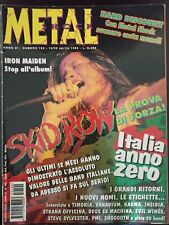 METAL SHOCK Rivista Heavy Magazine SKID ROW IRON MAIDEN VANADIUM DEATH SS 1995