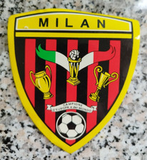 bh adesivo originale calcio milan scudetto vintage campione d'europae del mondo