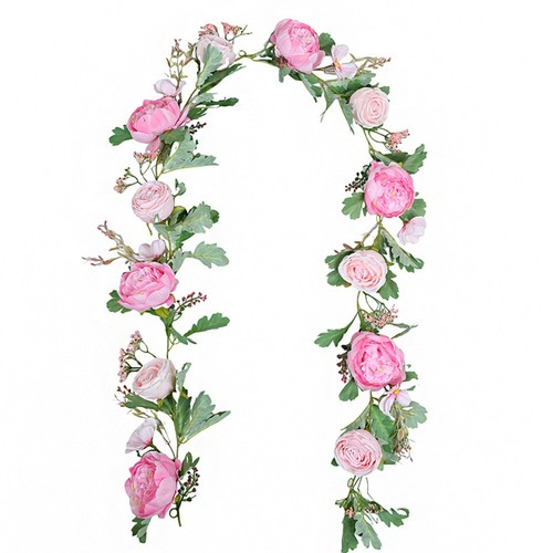 Ghirlanda fiori peonia - ghirlanda, di