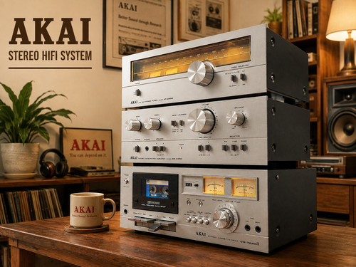 Akai stereo hifi system - akai,