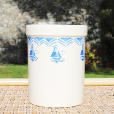 Pot à ustensiles / Comptoir de Famille / Prim' style / modèle bateaux bleus