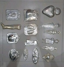 15 EX VOTO  METALLO  ARGENTATO