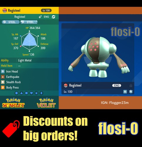 6iv shiny registeel pokemon - 6iv,