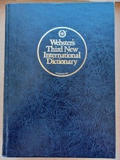Webster's Third New International Dictionary Unabridged Hardcover 1981
