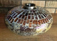 Mosaic Glass Tile Vase With