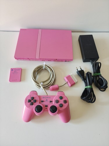 Console ps2 slim rosa - ps2,