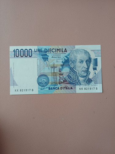 Banconota 10000 lire - lire, volta