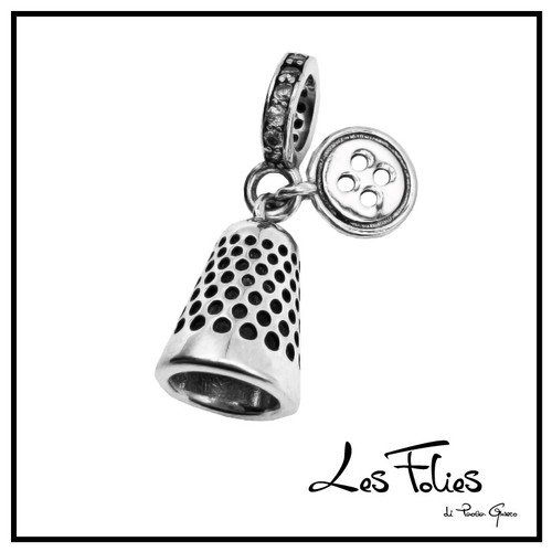 Charm sarta ditale bottone - charm,