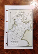 1968 vecchia stampa mappa