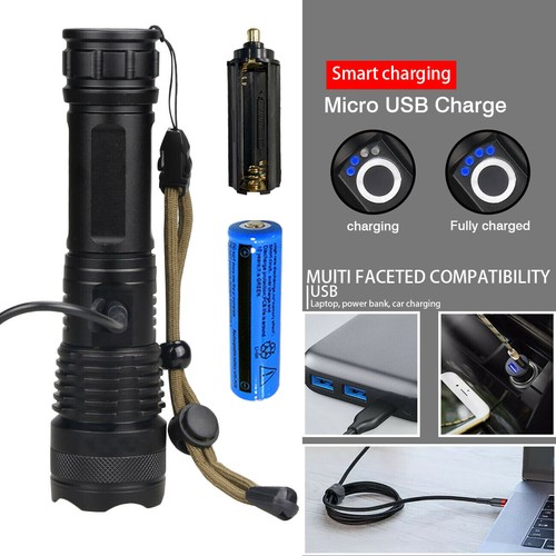 Torcia led potente usb - led,