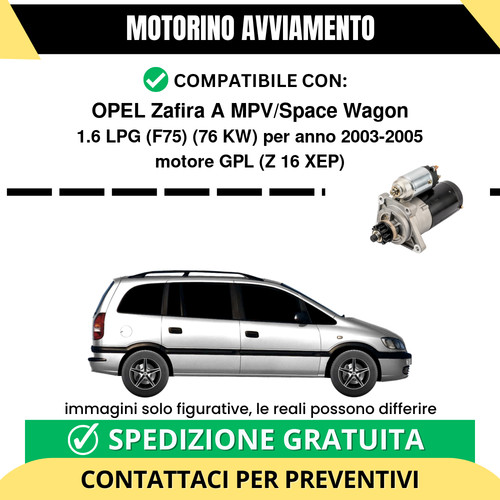Motorino avviamento opel - motorino,