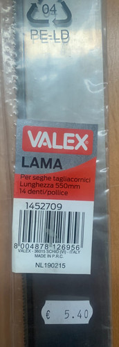 Lama ricambio per sega taglia - per,
