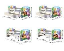 Letto per bambini 70 x 140, 80