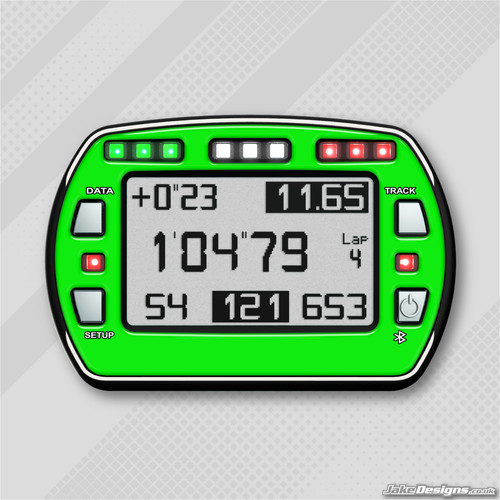 Adesivo gel stile verde - adesivo,