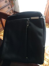 Borsello Uomo Tracolla, Nero, Pelle E Stoffa Firmato Tavecchi