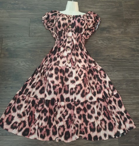 Abito midi boho bohemien - abito, rosa