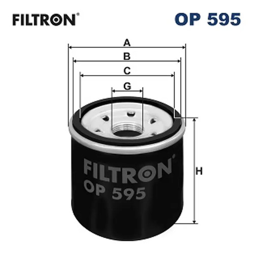 Filtro olio filtron 595 per - filtron,