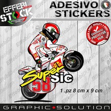 Adesivi Sticker Mascotte cartoon SIMONCELLI SIC 58 SUPERSIC MOTOGP TOP QUALITY!