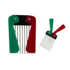 Barber Metal Pick Pettine Afro