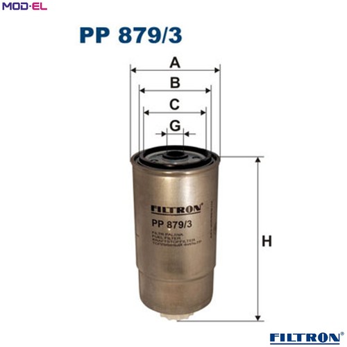 Filtro carburante 879 - pp, 879/3