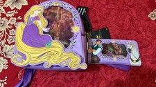 Loungefly Tangled Rapunzel & Flynn Lantern Glow In The Dark Backpack Rare Set 