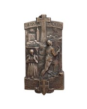 *HH* Medaglia Spilla Militare Guerra Alpini WW1 Carnia Fidelis Lorioli 1932