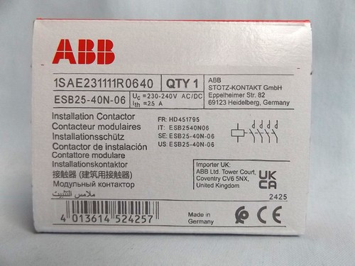Abb esb25 40n contattore - abb, esb25-40n-06