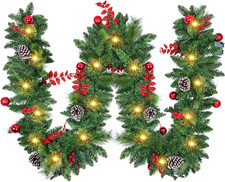 Ghirlanda Natalizia Con Luci